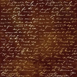 Аркуш одностороннього паперу з фольгуванням, дизайн Golden Text Brown aquarelle, 30,5см х 30,5см, ТМ Фабрика Декору