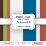 Набор скрапбумаги Backgrounds 7, 15x15 см 8 листов, ТМ Фабрика Декора
