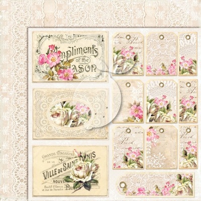 Набор скрапбумаги LemonCraft -  House of Roses, 30.5х30.5 см, двусторонняя
