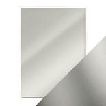 Набор зеркального картона от Tonic Studios - Frosted Silver, 5 листов