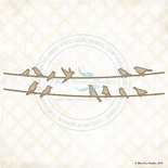 Чипборд Blue Fern Studios - Birds on a Wire