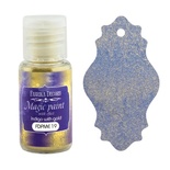 Сухая краска Magic paint with effect, цвет Индиго с золотом, 15мл