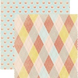Лист скрапбумаги Webster's Pages Merriment, 30х30 см, двусторонняя