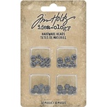 Набор металлических украшений Tim Holtz - Idea-Ology Metal Hardware Heads, 32 штуки