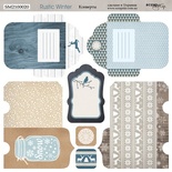 Лист двусторонней бумаги от Scrapmir -  Конверты - Rustic Winter, 20х20см