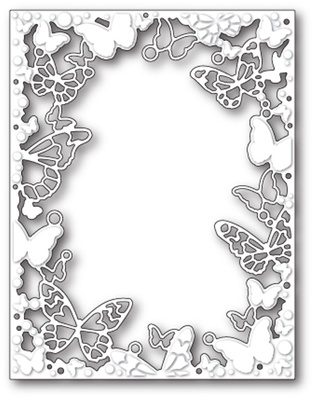 Нож от Memory Box - Fantasy Butterfly Frame - Рамка с бабочками