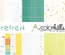 Набор бумаги, фишек и штампов от Color Hills - Коллекция Refresh, 14 элементов