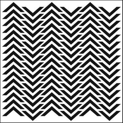 Маска The Crafter's Workshop - Mini Template Chevron, 15х15 см.