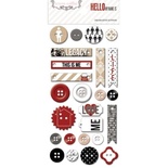 Пуговицы Teresa Collins - Hello My Name Is - Decorative Buttons