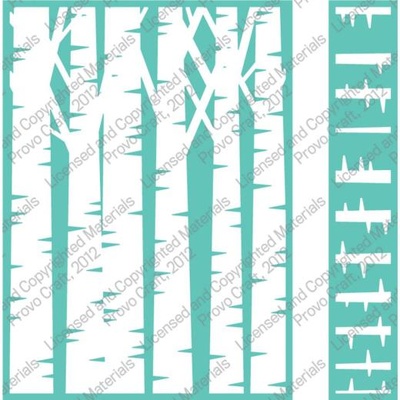 Набор папок для тиснения от Provo Craft - Cuttlebug - BIRCH TREE-CUTTLEBUG 5X7 SET