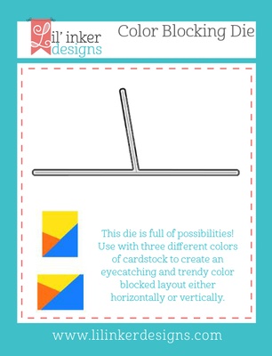 Нож для вырубки от Lil' Inker Designs - Color Blocking Die