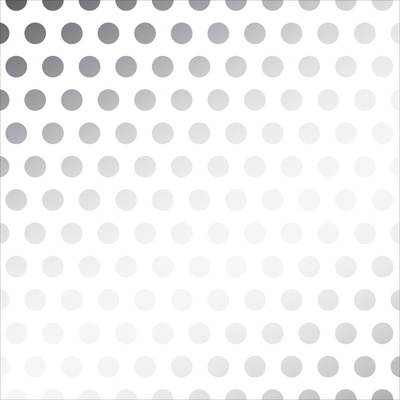 Лист веллума в серебристый горох от American Crafts - Silver Foil Dots, 30х30 см