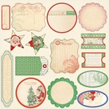 Высечки от Melissa Frances - Countdown To Christmas Cardstock Die - Cuts.Размер от 3,5 х 6,5 см до 5,5 х 10 см
