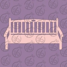 Чипборд Бордюр "Лавка" №2, 8х4,3 см, cb-493