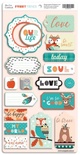 Чипборд для скрапбукинга от Scrapmir Funny Friends - ENG, 18 шт