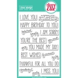 Акриловый штамп Avery Elle - Handwritten Notes Clear Stamps