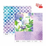 Бумага для скрапбукинга от ROSA TALENT - Floral Poem 17, двусторонняя, 30х30см, 200г/м2