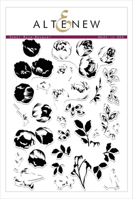 Штампы от Altenew - Sweet Rose Bouquet Stamp Set - Stamp Only