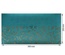 Отрез кожзама с тиснением  золотой фольгой Golden Branches Turquoise 50 х 25 см, ТМ Фабрика Декора