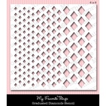 Маска My Favorite Things - Stencils MPD Graduated Diamonds, 15х15 см (MFT-ST-11)