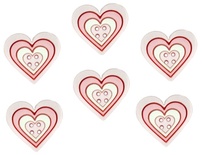 Набор декоративных пуговиц Dress It Up - Large Geo Heart Girl
