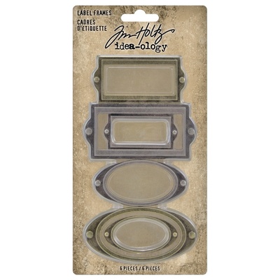Набор металлических рамочек Tim Holtz - Idea-Ology Metal Label Frames, 6 штук, рамки