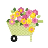 Лезвие Sizzix Bigz Die - Wheelbarrow & Flowers