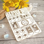 Чипборд ScrapBox - Набор Travel Book Ht-067
