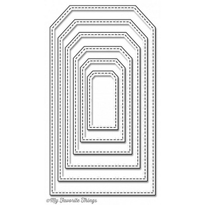 Лезвие My Favorite Things - Die-namics Stitched Traditional Tag STAX, 6 шт.