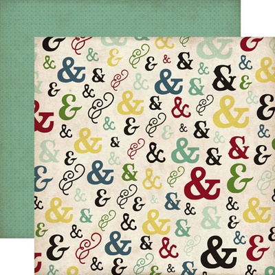 Лист скрапбумаги от Echo Park - Ampersand, Times & Seasons 2, 30х30см