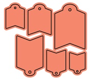 Лезвия Tags 4  от Cheery Lynn Designs, 6 шт.