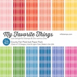 Набор бумаги My Favorite Things - County Fair Plaid Paper Pack, размер 15х15 см, 24 листа.