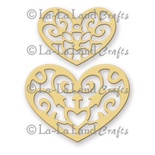 Лезвие La-La Land Crafts - Filigree Hearts