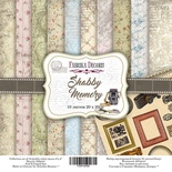 Набор скрапбумаги Shabby memory, 20x20см, Фабрика Декора
