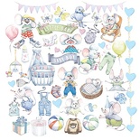Лист с картинками для вырезания My little mousy boy 30,5х30,5 см, ТМ Фабрика Декора