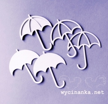 Чипборд от Wycinanka - Зонтики 2, 6 шт.