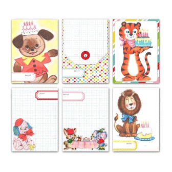 Карточки для журналинга от Pretty Little Studio  -  Animal Party Journaling Cards