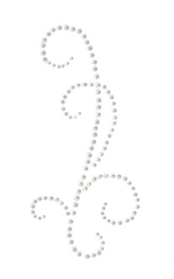 Стразовая наклейка от Kaisercraft - Self - Adhesive - Rhinestone Flourishes, цвет серебро