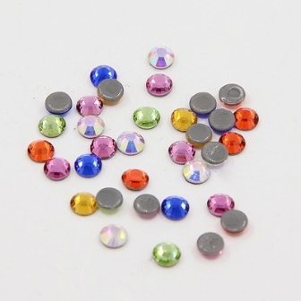 Стразы для горячей фиксации  Mixed Color, 3.8~4.0мм, цвет микс, 20 шт.