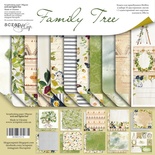 Набор двусторонней бумаги от Scrapmir - Family Tree, 20х20см, 11шт