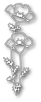 Нож для вырубки от Memory Box - DIES- Darling Poppies