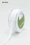 Кружево шитье от May Arts - White Broderie Anglasise/ eyelet trim May Arts Ribbon, 9,5мм, цвет белый, длина 90 см