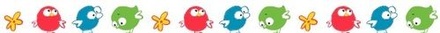 Бумажный скотч с принтом от Scrapberry's - Басик & Ко - Пташки, ширина 15 мм, длина 8 м