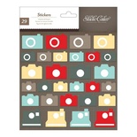 Набор наклеек из чипборда Studio Calico - Snippets Chipboard Stickers - Cameras