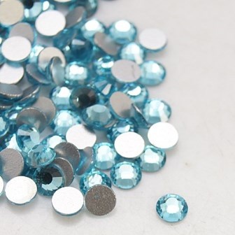 Стразы Aquamarine, 3.8~4мм, цвет голубой, 20 шт.