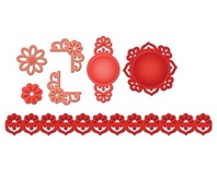 Набор лезвий от Spellbinders - Accents & Motifs Floral Doily Accents