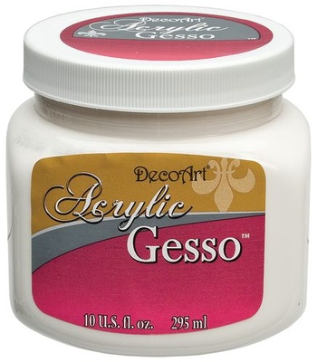 Покрытие от Decoart - Acrylic Gesso, Белый, 300 мл