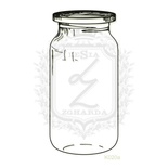 Акриловый штамп Lesia Zgharda K020a Банка, размер 3.6х7.5 см