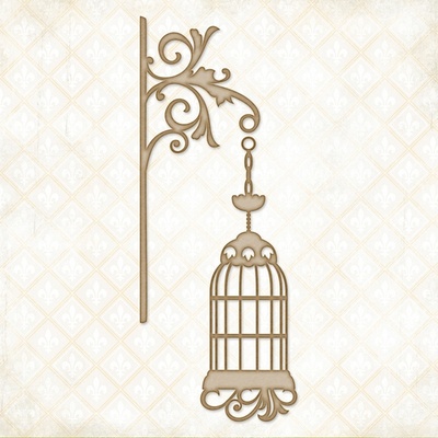 Чипборд Blue Fern Studios - Fancy Birdcage