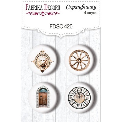 Набор скрапфишек 4шт Journey to Provence 420, ТМ Фабрика Декора